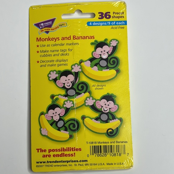 Trend Enterprises monkey and banana mini accent variety pack - Picture 6 of 7